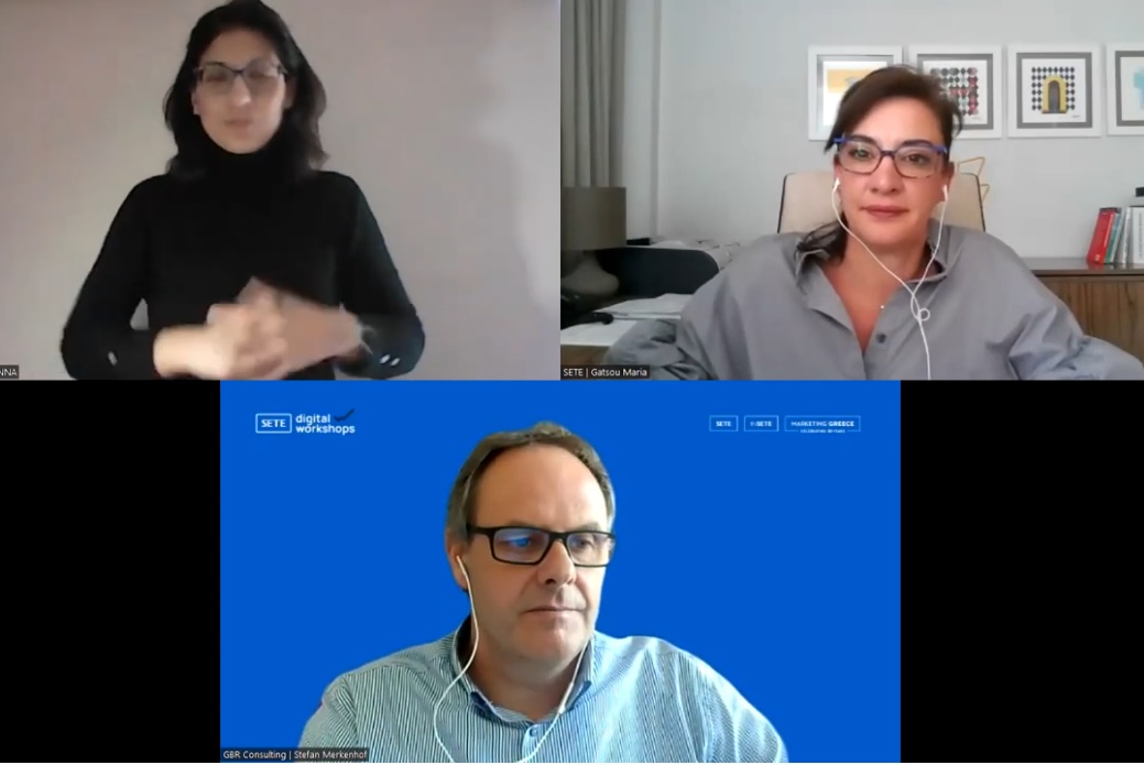 Presentation at SETE's Digital Workshop on Accessibility Challenges & Way Forward In Travel, 24.04.2023